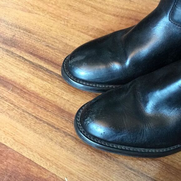 ⛔️HP 11/5⛔️GUC 9 West Black Leather Knee High Boot - Picture 2 of 6